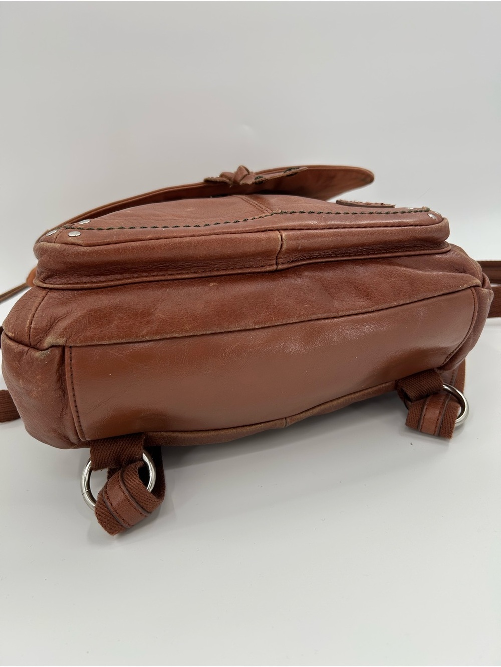 The Sak Convertible Leather Backpack Shoulder Bag - Picture 12 of 16